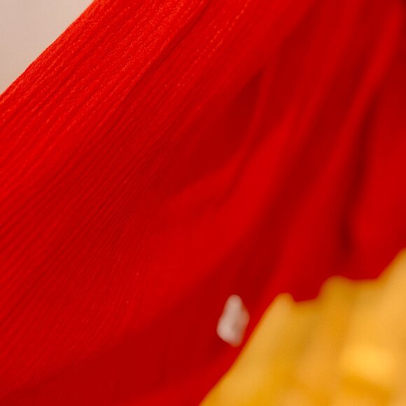 RED STAUD V-NECK MIDI MAXI DRESS THAT DAKOTA JOHNSON MADE FAMOUS VALENTINE'S DAY - Picture 9 of 12